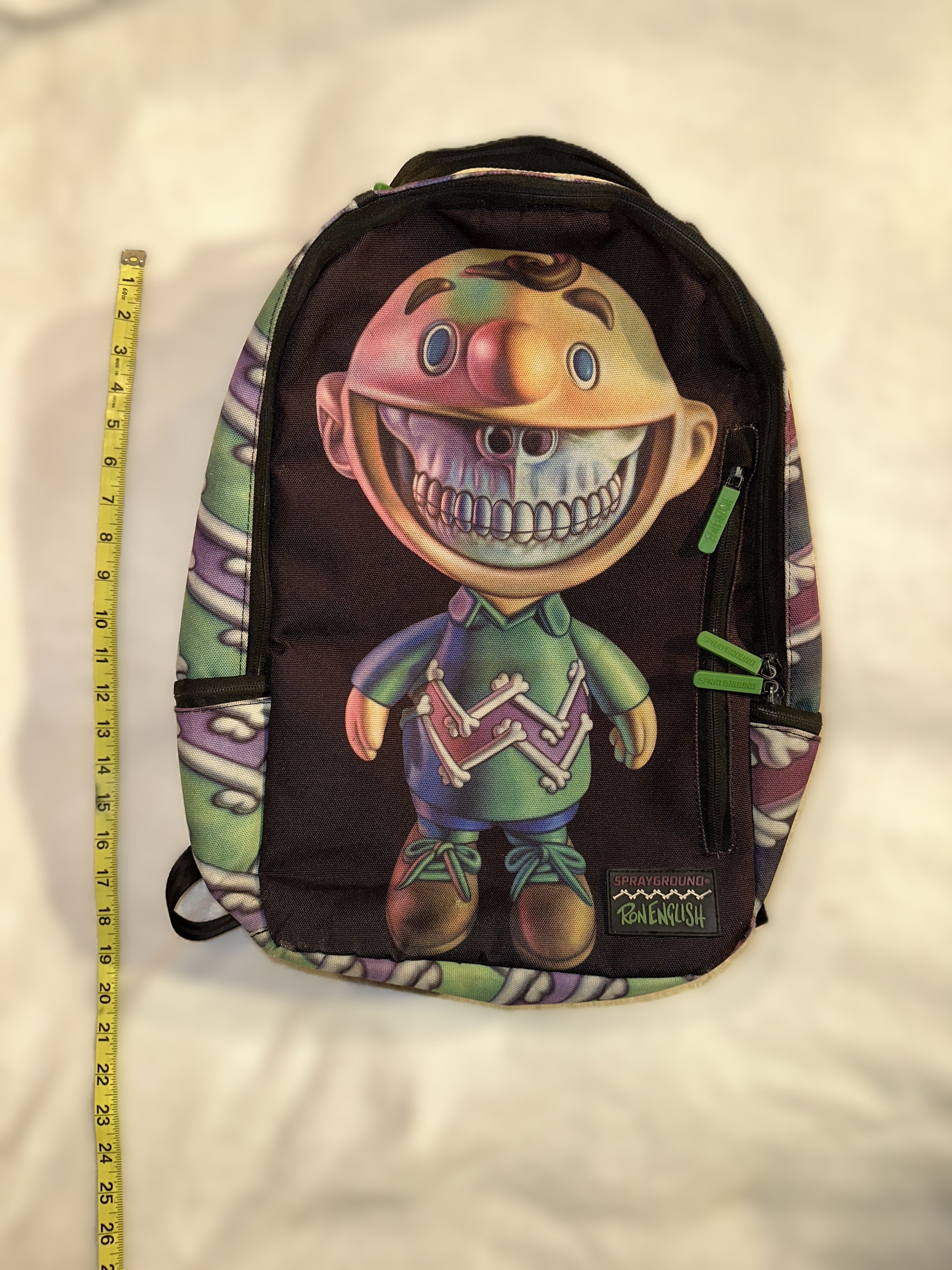 Sprayground × Ron English Pop-Art Backpack — Graffiti Backpack Charlie Brown