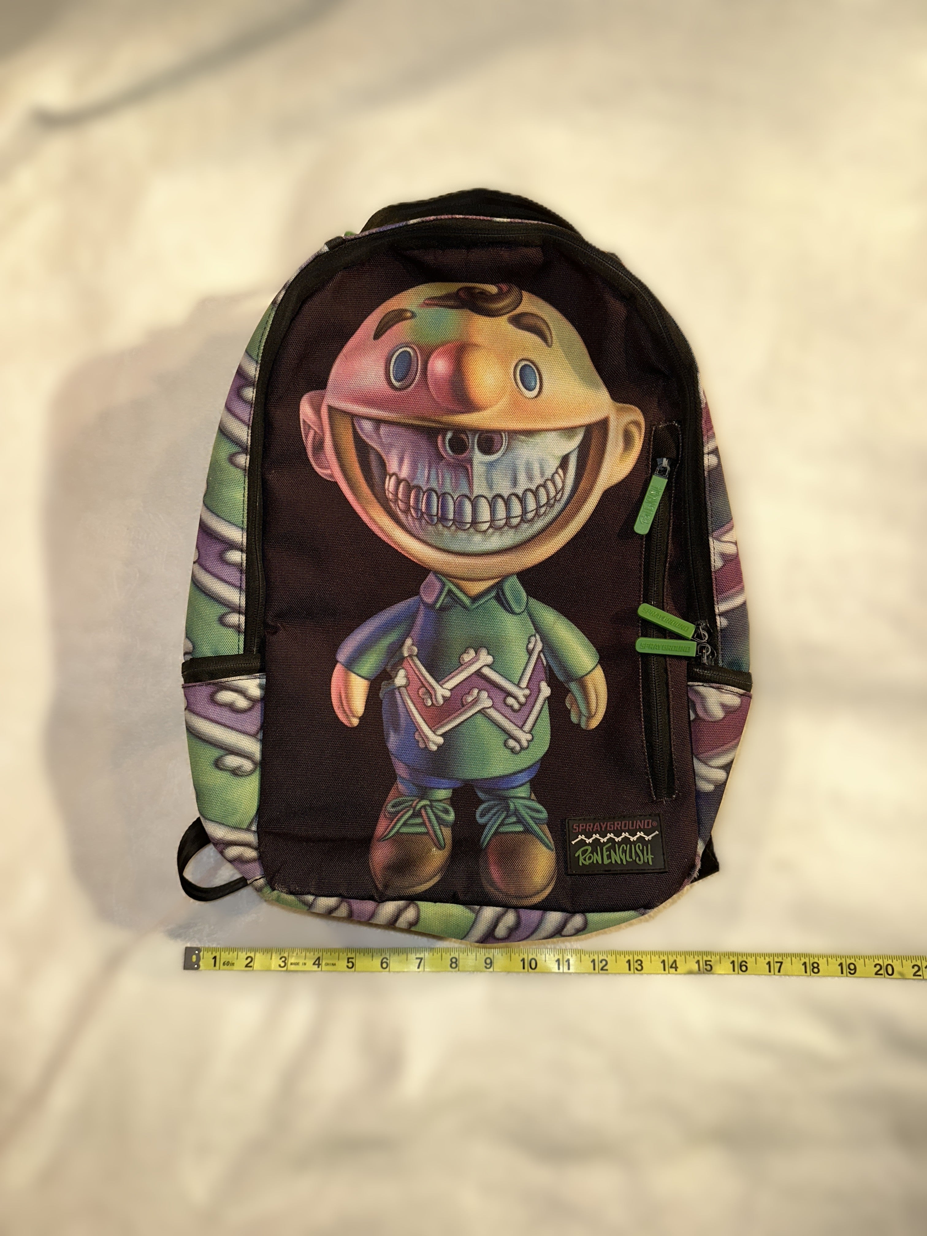 Sprayground × Ron English Pop-Art Backpack — Graffiti Backpack Charlie Brown