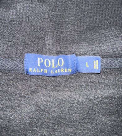 Polo Ralph Lauren Men’s Full-Zip Hoodie — Navy / Black w/ Red Pony Logo — Size L
